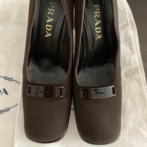 PRADA Pumps Brown Size 38 Good Condition